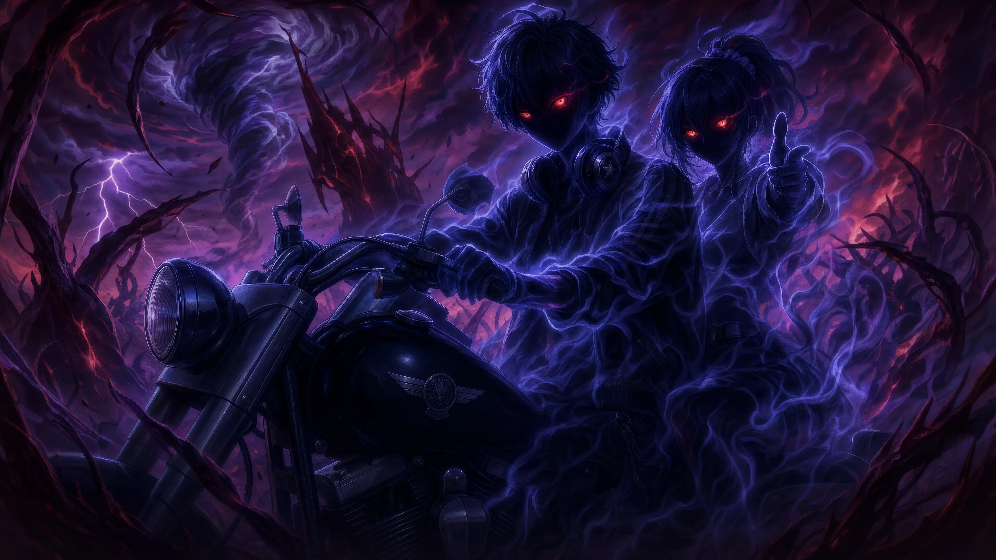 Chaos mode - Dark demonic scene